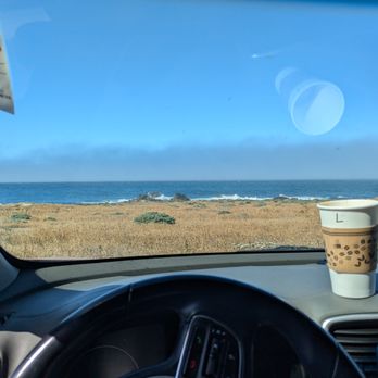 Twofish Baking - Finishing my Latte at the Salt Point Bluff Trailhead in Gerstle Cove Campground - Breakfast & Brunch Near Me - Stewarts Point, California