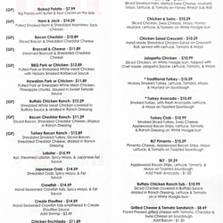 Big Potato Company - Menu
