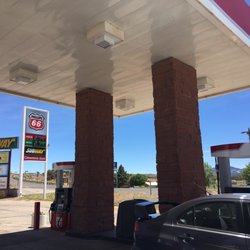 Pumps and sign