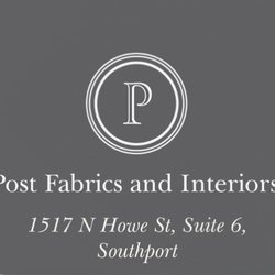 Post Fabric and Interiors - Monday-Friday, 10:00-5, Saturday 10:00-4.