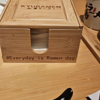 Kyuramen - Napkin holder - Ramen Near Me - Tigard, Oregon