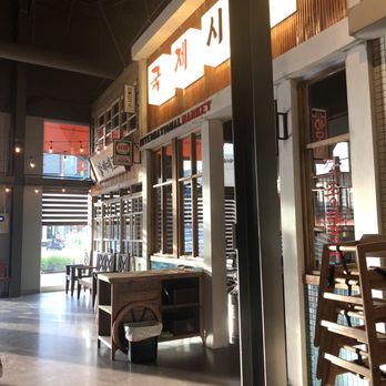 Exit 5 Korean BBQ - Great decor with a Korean storefront theme - Korean Near Me - Renton, Washington