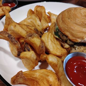 My Place - French Onion Chicken Sandwich and yummy fries - Beer Bar Near Me - St. Louis, Missouri My Place - French Onion Chicken Sandwich and yummy fries - Beer Bar Near Me - St. Louis, Missouri