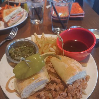 Two Cranes Bistro and Brew - Prime rib sandwich - Comfort Food Near Me - Albuquerque, New Mexico Two Cranes Bistro and Brew - Prime rib sandwich - Comfort Food Near Me - Albuquerque, New Mexico
