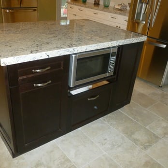 Integrity Home Improvements - Microwave in island...this picture was taken before framing put around drawer so no gap shows like in pic - General Contractors Near Me - San Diego, California Integrity Home Improvements - Microwave in island...this picture was taken before framing put around drawer so no gap shows like in pic - General Contractors Near Me - San Diego, California