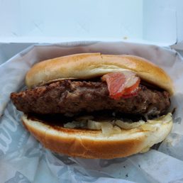 I ordered the bacon truffle burger and this is what I got. I'm a little disappointed. I ordered the bacon truffle burger and this is what I got. I'm a little disappointed.