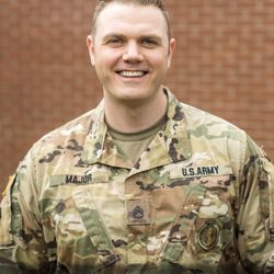 Maison National Guard Armory Portland - SSG Alex Major, Recruiter for the Portland metro area