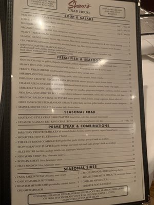 Menu photo 8 Shaw's Crab House Schaumburg, IL Menu photo 8 Shaw's Crab House Schaumburg, IL