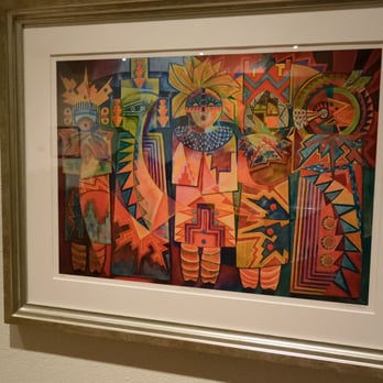 KiMo Theatre - Art on loan in side drink lobby - Historic Kimo Theatre, Albuquerque, NM - Music Venues Near Me - Albuquerque, New Mexico