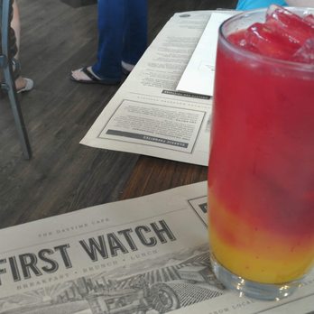 First Watch - Morning Meditation (orange, lemon, turmeric, organic ginger, agave nectar, and beet) - Breakfast & Brunch Near Me - Louisville, Kentucky