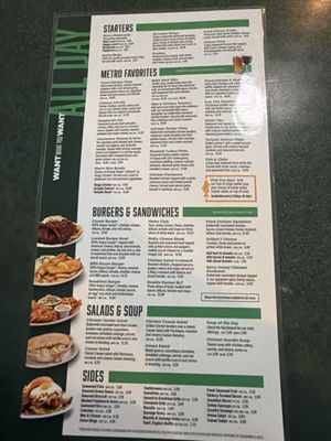 Menu photo 1 Metro Diner Tampa, FL Menu photo 1 Metro Diner Tampa, FL