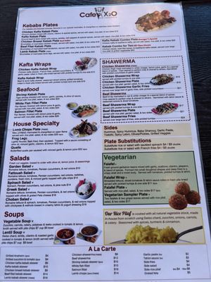Menu photo 7 Cafe X2O, Claremont Claremont, CA