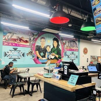 Hope's Frybread - Pretty mural inside restaurant - Fast Food Near Me - Mesa, Arizona