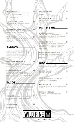 Menu photo 2 Wild Pine Kitchen & Bar Truckee, CA