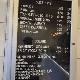 The menu The menu