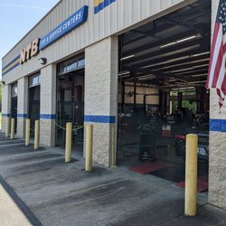 NTB-National Tire & Battery - Service area for cars right next to the front entrance of the building.