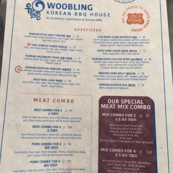 Woobling Korean BBQ - Menu - Korean Near Me - Bellevue, Washington Woobling Korean BBQ - Menu - Korean Near Me - Bellevue, Washington