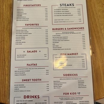 K-Bob's Steakhouse - Menu - Steakhouses Near Me - Raton, New Mexico