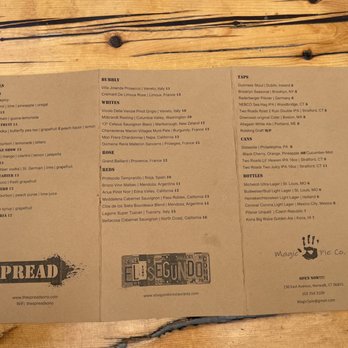 The Spread - Beverage menu - New American Near Me - Norwalk, Connecticut
