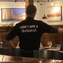 Not only did we just have an excellent dinner with fantastic food our waiter was very personable and his shirt was just a great laugh!