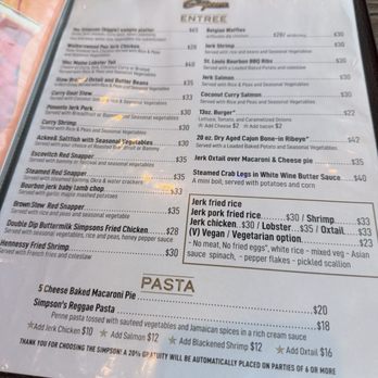 The Simpson Restaurant & Bar - BK - Menu - Caribbean Near Me - Brooklyn, New York The Simpson Restaurant & Bar - BK - Menu - Caribbean Near Me - Brooklyn, New York
