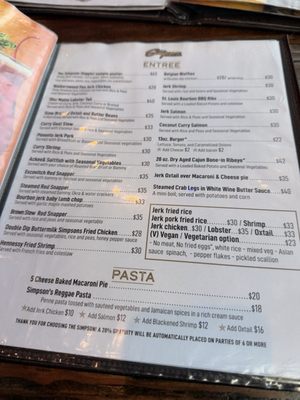 Menu photo 3 The Simpson Restaurant & Bar - BK Brooklyn, NY Menu photo 3 The Simpson Restaurant & Bar - BK Brooklyn, NY