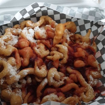 Burger Factory - Funnel cake. Delivery. Add vanilla icecream at home. if u have. - Burgers Near Me - Vaughan, Ontario