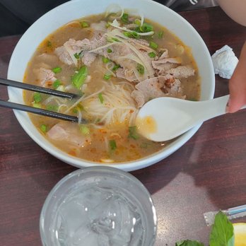 M Noodle & Cafe - #6 and had a Strawberry smoothie with boba - Vietnamese Near Me - Gilroy, California M Noodle & Cafe - #6 and had a Strawberry smoothie with boba - Vietnamese Near Me - Gilroy, California