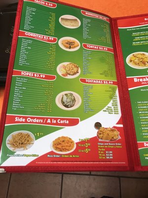 Menu photo 8 Taqueria El Sol De Mexico Bryan, TX