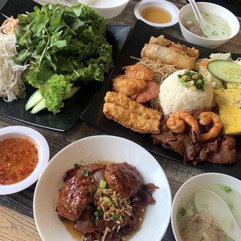 King Com Tam - Broken rice with 10 items, Banh Cha Han Noi - Vietnamese Near Me - San Gabriel, California King Com Tam - Broken rice with 10 items, Banh Cha Han Noi - Vietnamese Near Me - San Gabriel, California