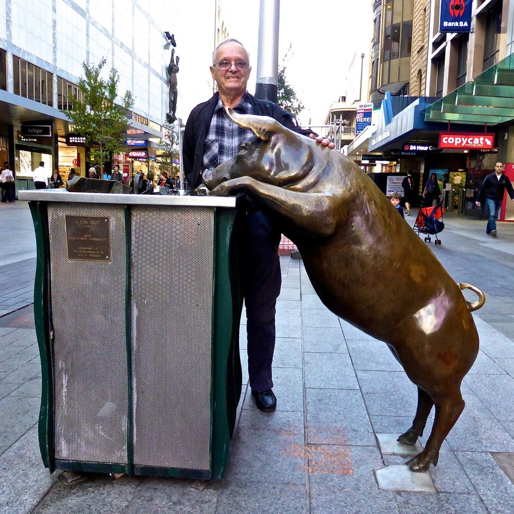 The Mall's Pigs - Zdravko with Oliver - Local Flavor Near Me - Adelaide, SA