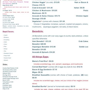 Bogart's Cafe - Screenshot of online prices listed on website 12/27. - Breakfast & Brunch Near Me - Honolulu, Hawaii