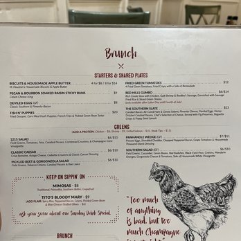 Table 23 - Brunch menu - New American Near Me - Tallahassee, Florida Table 23 - Brunch menu - New American Near Me - Tallahassee, Florida