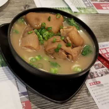 Tasty Choice - Pork Knuckle noodle soup. Big tender pieces. - Chinese Near Me - San Gabriel, California Tasty Choice - Pork Knuckle noodle soup. Big tender pieces. - Chinese Near Me - San Gabriel, California
