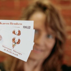 Massage Therapy and Bodywork by Karen - Business card