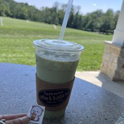 Taekwon Coffee & Bubble Tea - Iced matcha!