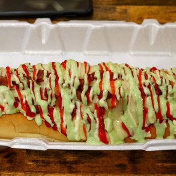 Perros Paisas - a hot dog in a styrofoam container - Hot Dogs Near Me - Boston, Massachusetts
