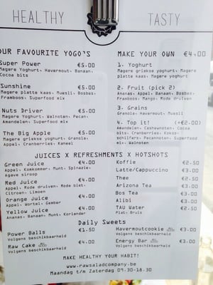 Menu photo 2 Raw Salad Company Antwerp, VAN