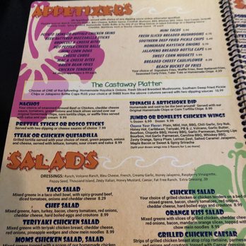 Castaways - Menu page 2 of 6 - New American Near Me - Chillicothe, Illinois