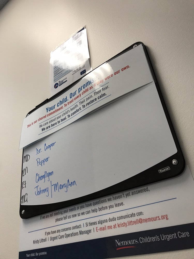 NEMOURS CHILDREN’S URGENT CARE, WATERFORD LAKES Updated September