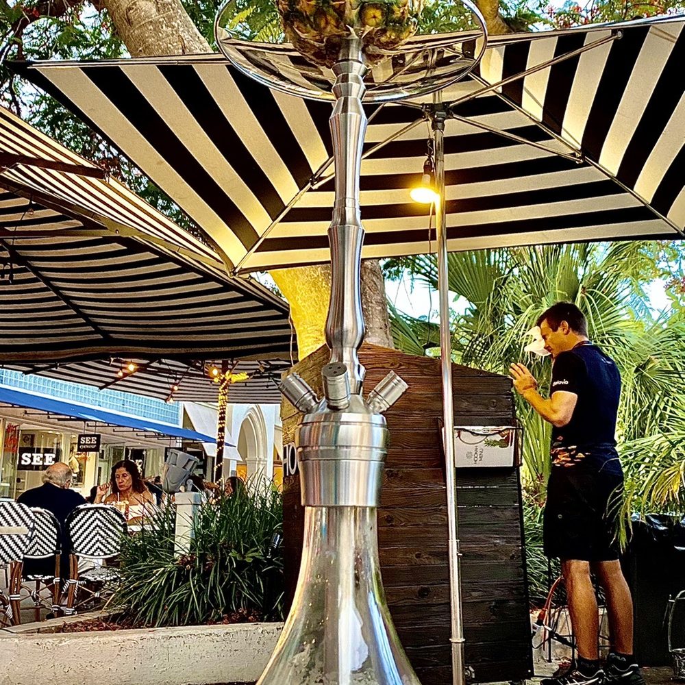 Hookah bar at AURA - Hookah with Fruit Head - Hookah Bars Near Me - Miami Beach, Florida