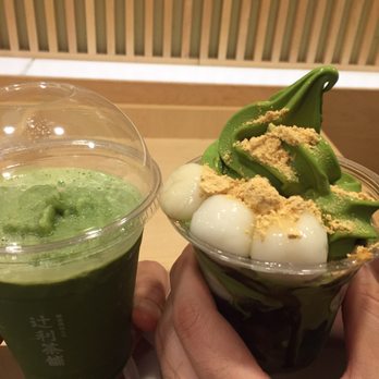 Tsujiri - Matcha drink with soy milk and matcha icecream with red bean and mochi - Tea Rooms Near Me - Toronto, Ontario Tsujiri - Matcha drink with soy milk and matcha icecream with red bean and mochi - Tea Rooms Near Me - Toronto, Ontario