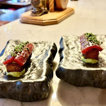 430 Pkwy Cocktail Lounge - Ahi Brioche w avocado puree and tare, and chives. Not as good as when Chef Kajioka makes it. Pass this up. - Cocktail Bars Near Me - Honolulu, Hawaii 430 Pkwy Cocktail Lounge - Ahi Brioche w avocado puree and tare, and chives. Not as good as when Chef Kajioka makes it. Pass this up. - Cocktail Bars Near Me - Honolulu, Hawaii