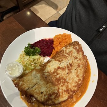 Café Polonez - Hungarian style potato pancake stuffed with goulash - Polish Near Me - Toronto, Ontario Café Polonez - Hungarian style potato pancake stuffed with goulash - Polish Near Me - Toronto, Ontario