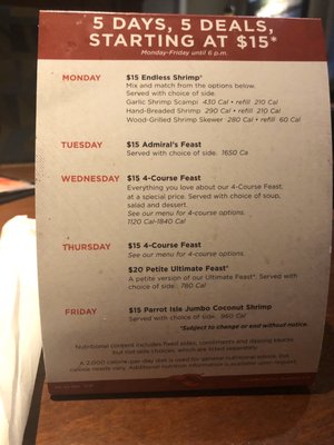Menu photo 4 Red Lobster Birmingham, AL