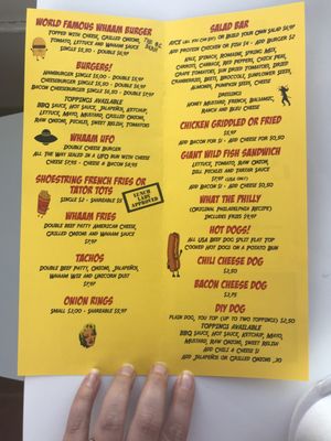 Menu photo 7 Whaam Burger Flagler Beach, FL