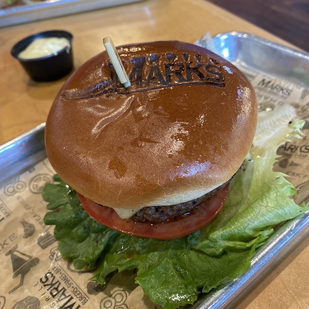 Grill Marks - Hawaiian Punch burger (usually comes with pineapple, but sadly they were out) - American Near Me - Columbia, South Carolina Grill Marks - Hawaiian Punch burger (usually comes with pineapple, but sadly they were out) - American Near Me - Columbia, South Carolina