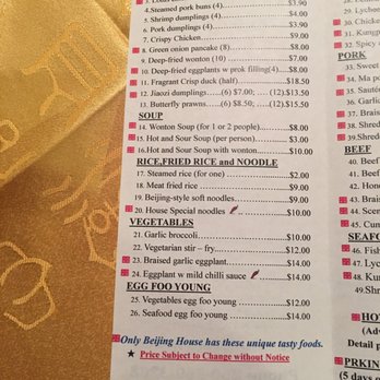 Beijing House - The menu! - Chinese Near Me - Campbell River, British Columbia