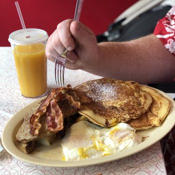 Dream Diner - a plate of pancakes, bacon, and eggs - Diners Near Me - Tyngsboro, Massachusetts Dream Diner - a plate of pancakes, bacon, and eggs - Diners Near Me - Tyngsboro, Massachusetts