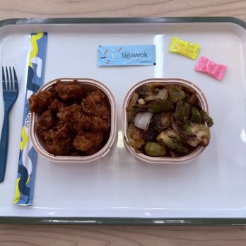 Tigawok - Orange Peel Chicken and Brussels Sprouts (8 Ounce Item Sizes). - Chinese Near Me - Burbank, California